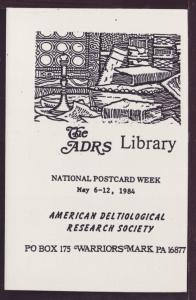 National Post Card Week Research Society 1984 Post Card 3429