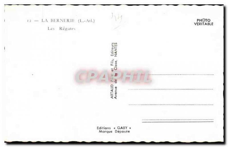 Modern Postcard La Bernerie The Regates