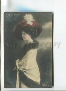 482378 Mode 1909 FASHION 1910 Belle Lady HAT Vintage PHOTO postcard