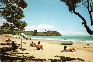 postcard New Zealand - Beach scene at Coopers Beach, Northland