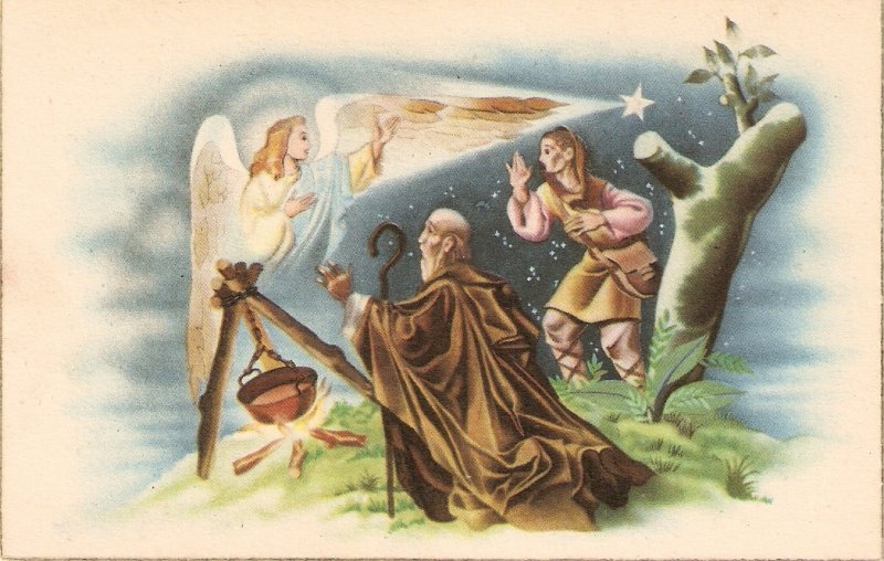 Biblical scene Nice vintage Spanish postcard