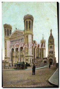 Postcard Old Lyon Basilica of Our Lady of Fourviere