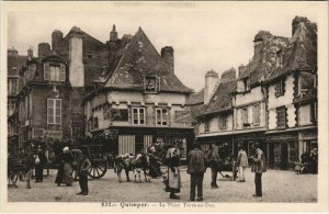 CPA QUIMPER La Place Terre-au-Duc (143639)