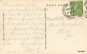 1931 ROCKPORT MA Spouting Rock Cape Inn Pigeon Cove postcard 5407