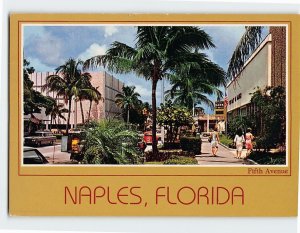 Postcard Fifth Avenue, Naples, Florida