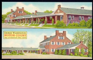 Virginia FREDERICKSBURG George Washington Motor Court on US No.1 - LINEN