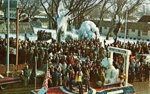 Crowning of the Queen, Port Austin Winter Festival Michigan Postcard