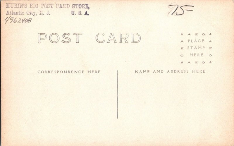 1910 RPPC Postcard Aviation Meet Atlantic City, NJ Biplane On Beach JO5