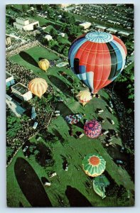 Indianola Iowa IA Postcard National Hot Air Balloon Championships c1960 Vintage