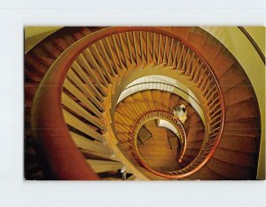 Postcard View from the twin spiral stairways, Trustees' Office, Kentucky