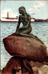 Denmark København Parti fra Langelinie Copenhagen Vintage Postcard C020