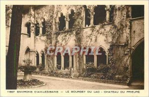 Old Postcard Environs of Aix les Bains Le Bourget Lake castle Prioress