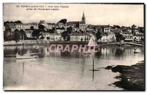 Old Postcard Pornic View Towards Taking From the & # 39Anse In Rabbits