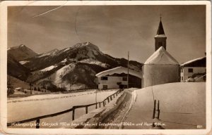 Winter Sports Area Bavaria German Vintage Real Photo Postcard PC160