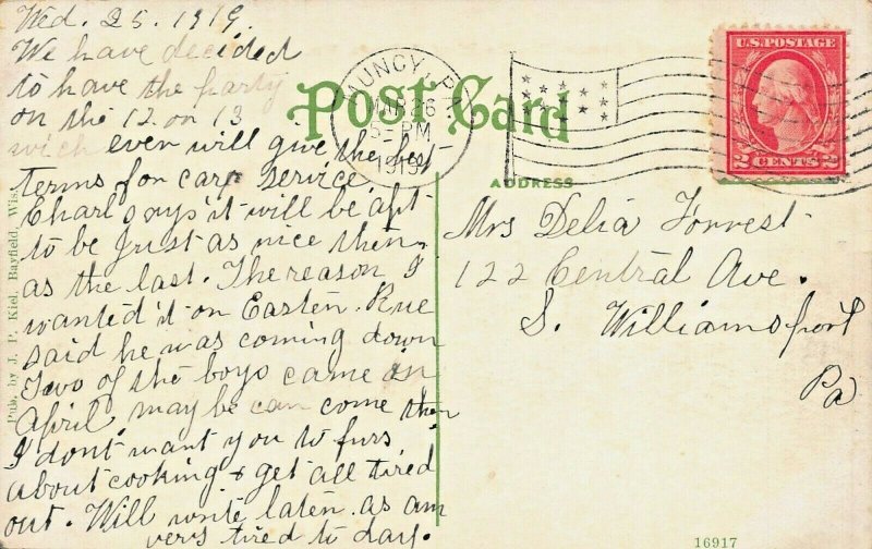 LA POINTE WISCONSINMADELINE ISLANDOLD MISSION-COTTAGES & GROUNDS1919 POSTCARD