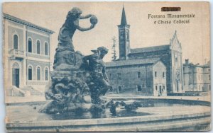 M-76792 Fontana Monumentale e Chiesa Colleoni Thiene Italy