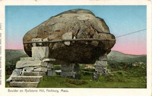 MA - Fitchburg. Rollstone Hill Boulder