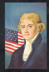 UNITED STATES PRESIDENT THOMAS JEFFERSON POSTCARD