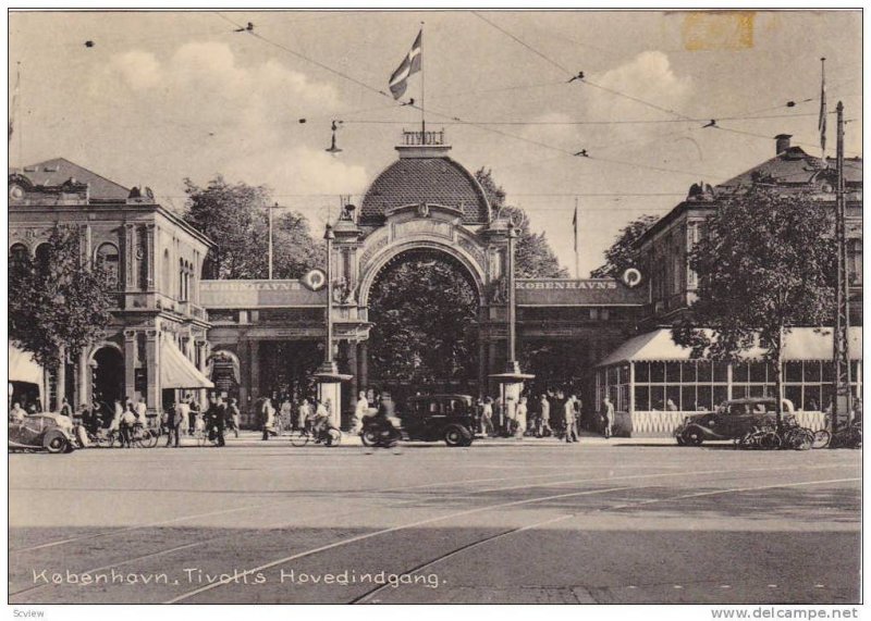 Tivoli's Hovedindgang, Entrance Tivoli Garden's, Kobenhavn, Denmark, 1910-1920s