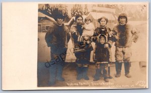K46/ Seattle Washington RPPC Postcard? c1910 Eskimo Family Labrador  200