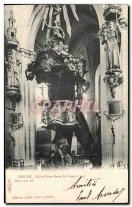 Old Postcard Bruges Church of Our Lady The Chair