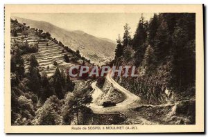 Old Postcard Reel Route Sospel