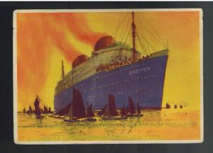 Mint Ship Picture Postcard Germany Passenger Liner Lloyd  Bremen Nord Deutscher