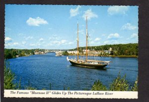 NS Bluenose II Ship Lunenburg Nova Scotia Carte Postale Postcard Bridgewater