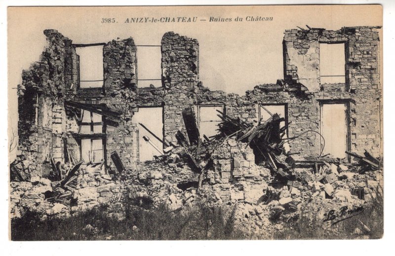 War Ruins,  le Chateau, Anizy. France, WWI