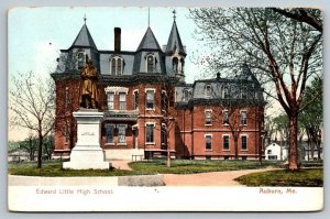 Edward little High School  Auburn  Maine  Postcard  c1907