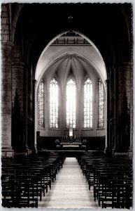 Luxemburg Interieur De La Cathedrale Notre-Dame Real Photo RPPC Postcard