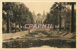 'Old Postcard Monte Carlo Principality of Monaco''s Casino Gardens'