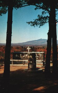 Vintage Postcard Cathedral Of The Pines Altar Of Nation Range New Hampshire NH