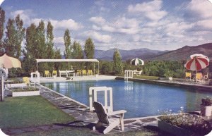 PC6904    MOUNTAIN VIEW, SWIMMING POOL AT WHITEFIELD, WHITE MOUNTAINS, NH