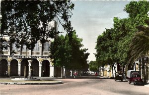 djibouti, DJIBOUTI, Place Ménélick et Rue d'Ethiopie (1962) RPPC Postcard