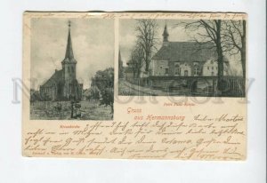 3155723 GERMANY GRUSS aus HERMANNSBURG Vintage RPPC