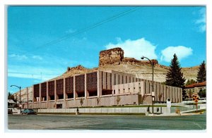 GREEN RIVER, WY ~ Sweetriver County COURT HOUSE Castle Rock c1960s-70s Postcard