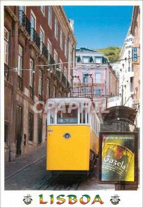 Postcard Modern Lisboa Portugal Lift da Gloria Tram