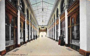 Third Street Arcade Interior Dayton Ohio 1910 postcard