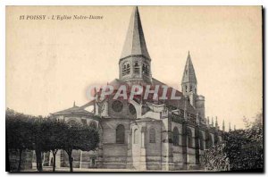 Old Postcard Poissy The Notre Dame