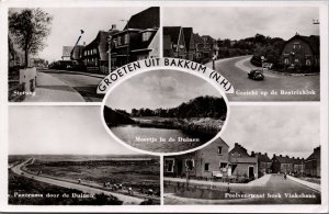 Netherlands Groeten uit Bakkum Multiview Vintage RPPC C048