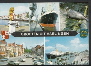 Netherlands Postcard - Groeten Uit Harlingen   RR1038