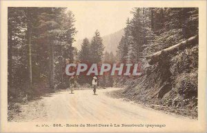 Old Postcard 866 Mount Dore road has bourboule (landscape)