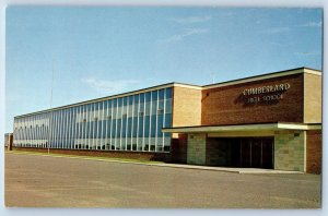 1960 Cumberland Wisconsin WI Postcard New Million Dollar High School Island City