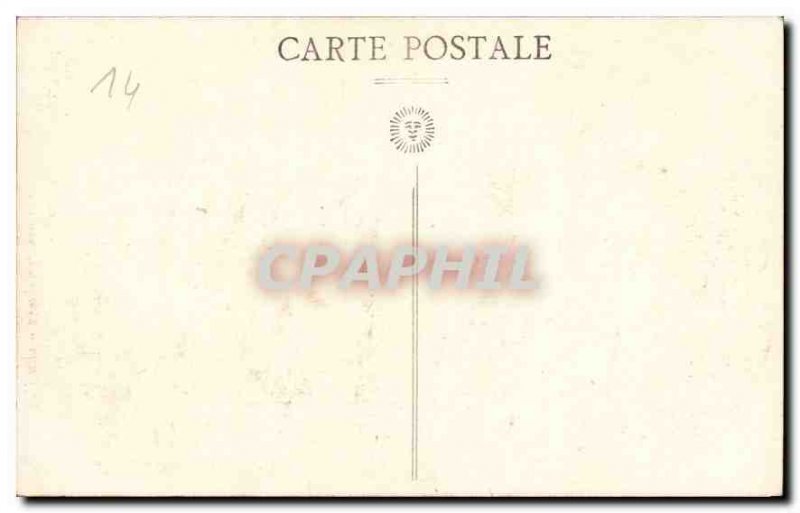 Postcard Old Man to Caen Abbey and Cloister