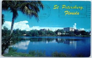 Postcard View Of St. Petersburg over Mirror Lake St. Petersburg Florida