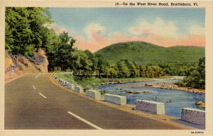 VT - Brattleboro. West River Road Scene