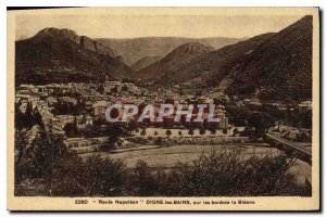 Postcard Old Route Napoleon Digne les Bains on lea edges of the Bleone