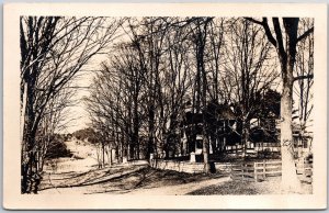 Forest Trees Countryside Rural House Antique RPPC Photo Postcard