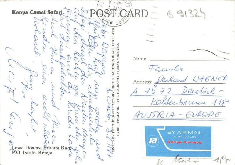 B91324 kenya camel safari types folklore africa